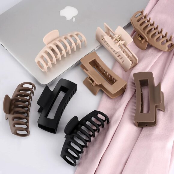 Hair Clips for Women 4.3 Inch Large Hair Claw Clips for Women Thin Thick Curly H - Picture 8 of 9